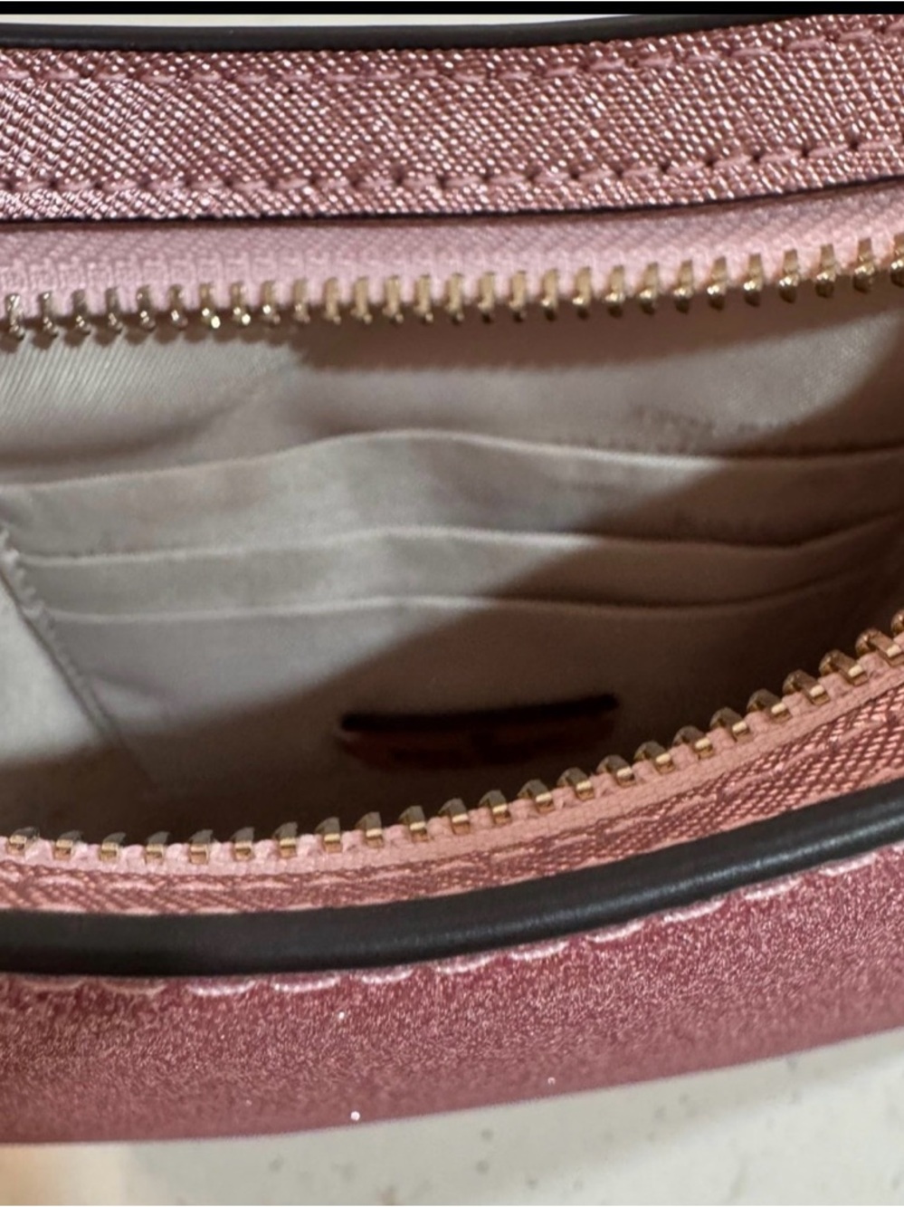 kate spade Pink Glitter Shoulder Bag with Top Handle - Picture 5 of 12